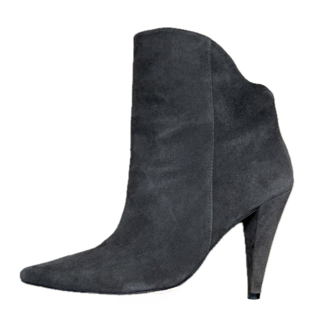 IRO women’s Suede Bootie sz 38 Taupe 3.5” Heel & Pointed Toe $625 - US 7 to 7.5